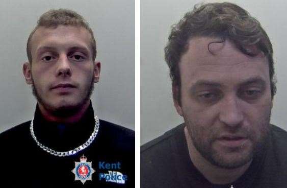 Riley Meadows and Andrew Brown were jailed. Picture: Kent Police