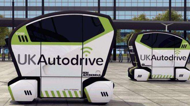 Driverless passenger pods of the kind being trialled in Milton Keynes (1353422)