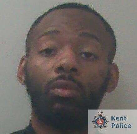 Enoch Banga, 28, of Sycamore Drive, Swanley, was jailed. Picture: Kent Police