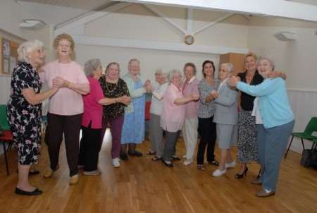 Visitors take to the dance floor