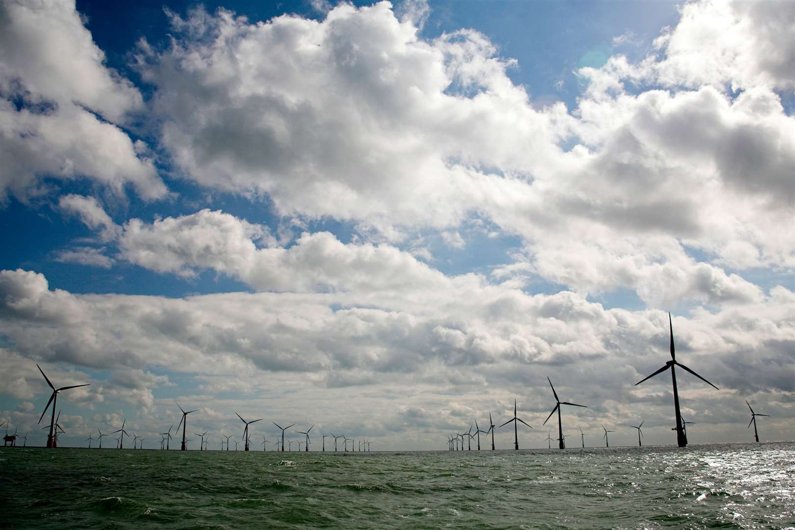 Thanet Offshore Wind Farm off the coast of Foreness Point, near Botany Bay