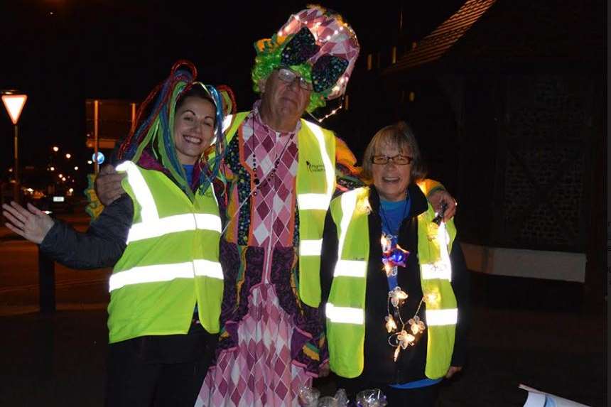 Kate Duddell, Pilgrims Fundraising Manager with regular Pilgrims volunteers Reg and Anne Pritchard