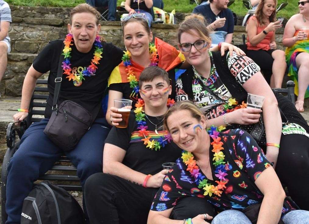 Party goers at Gravesham Pride. Photo: Jason Arthur