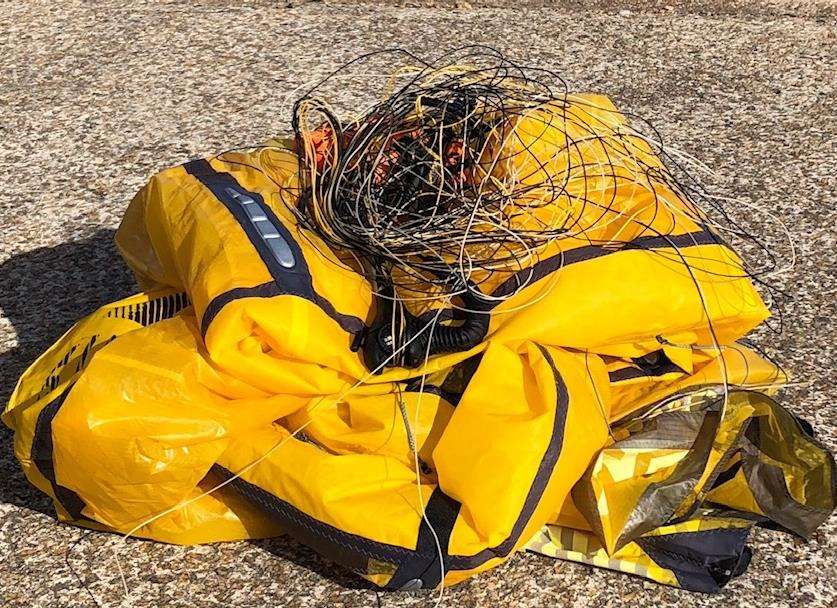 The rescued kite. Credit: RNLI (4656627)