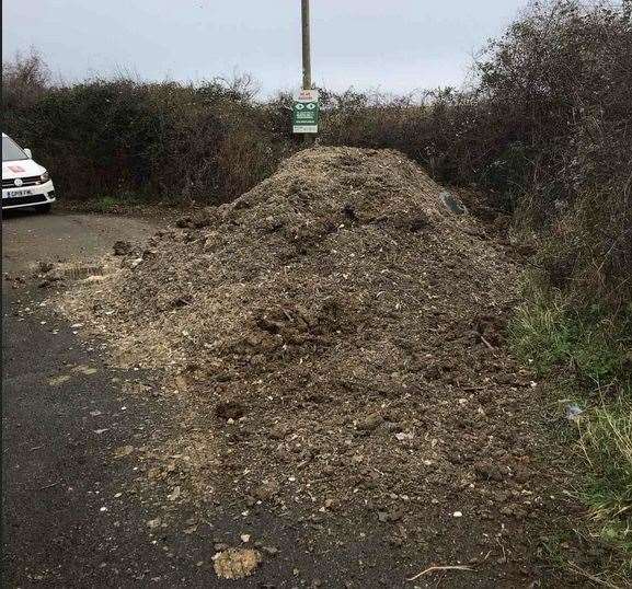 School Lane in Horton Kirby has shut again due to fly-tipping. Picture: KCC Highways