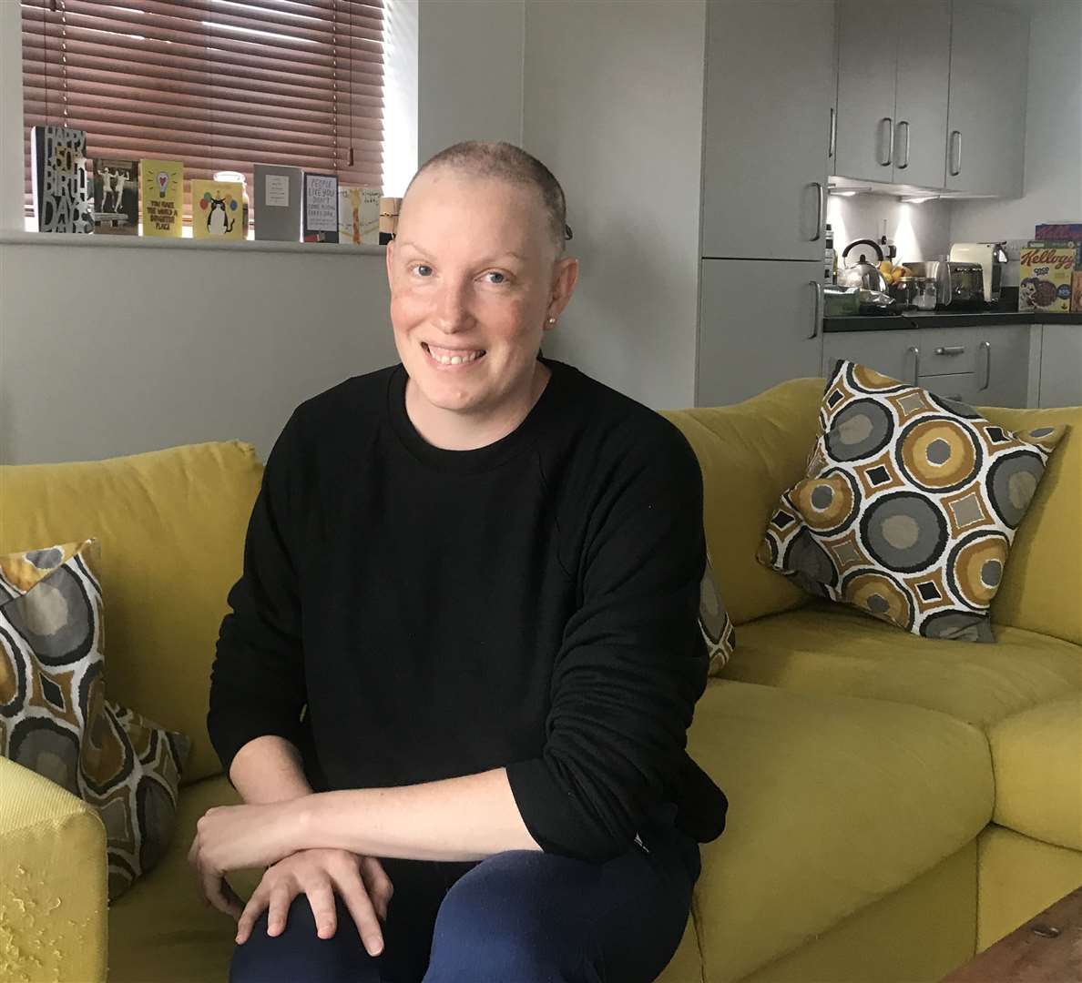 MP Tracey Crouch, who has had cancer treatment relaxing at home. Picture: Tracey Crouch