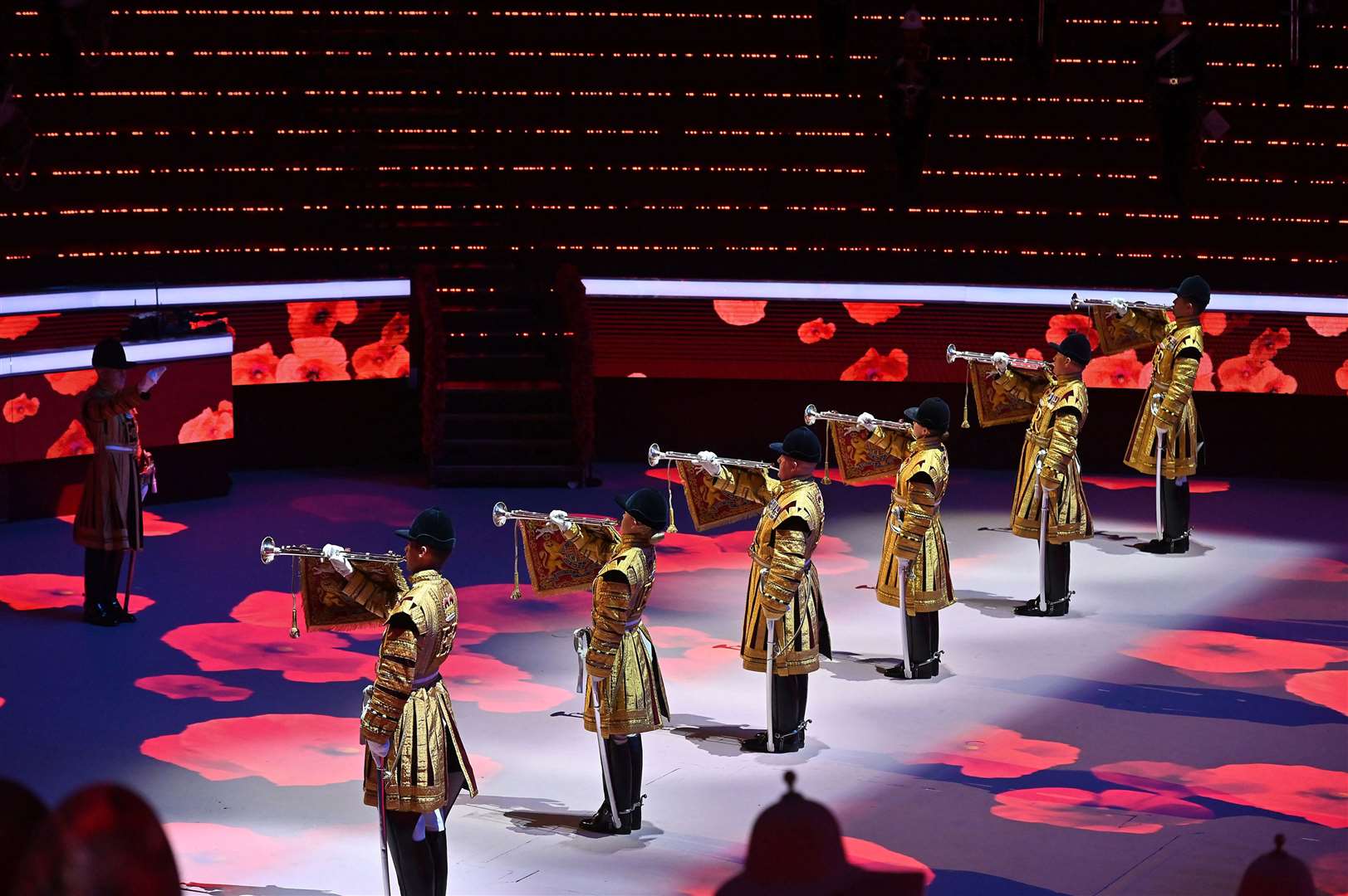 State Trumpeters from the Mounted Band of the Household Cavalry (Mark Allan/The Royal British Legion/PA)