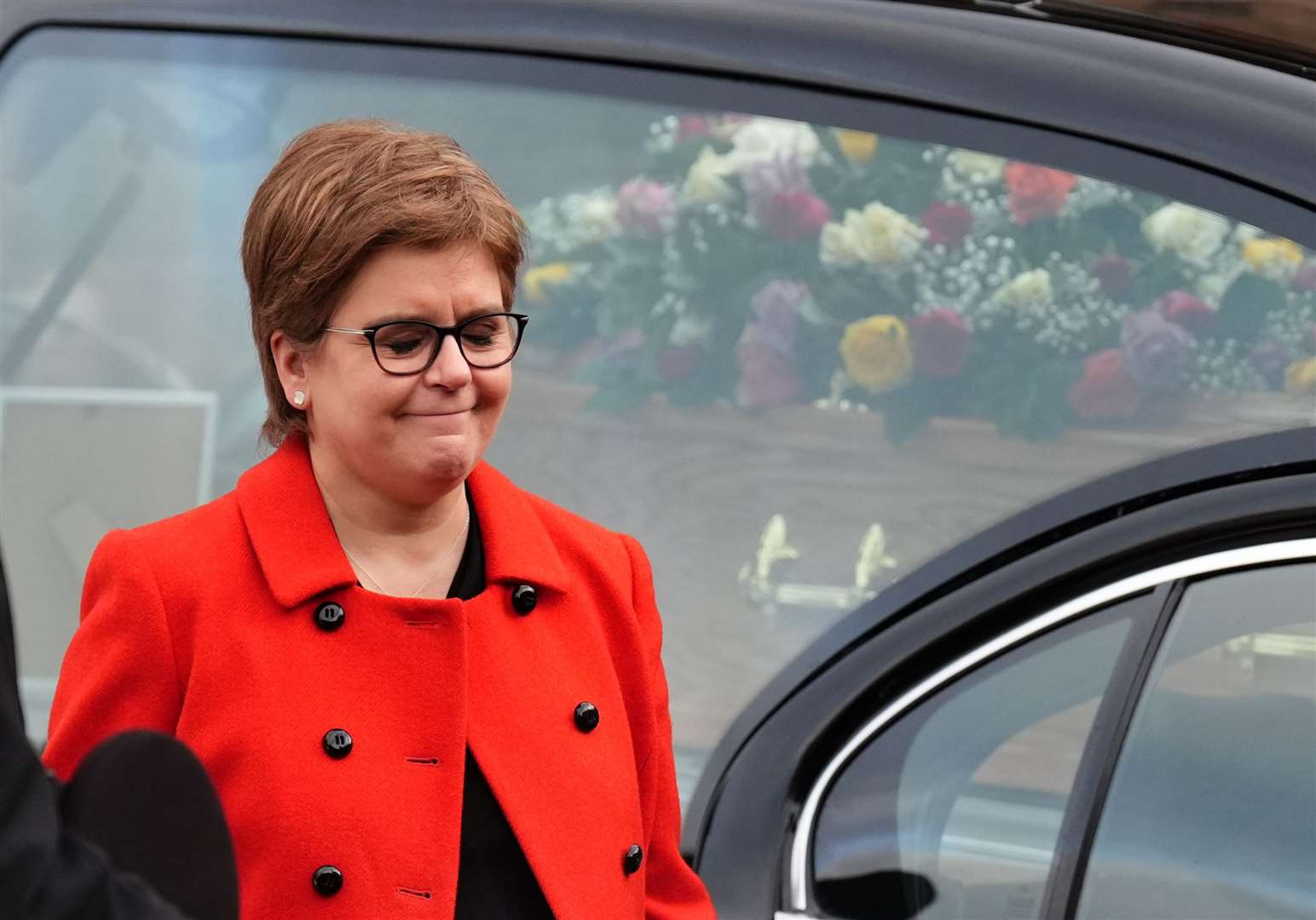 Former first minister Nicola Sturgeon attended the funeral of comedian Janey Godley in Glasgow (Andrew Milligan/PA)