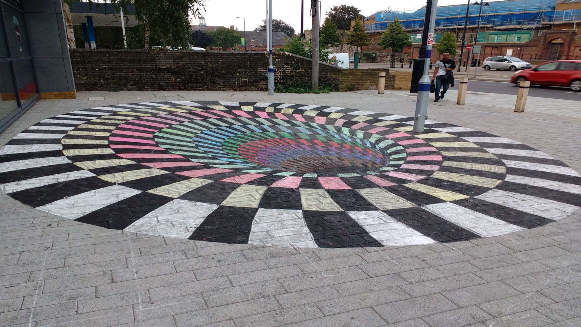The finished "hole" outside Rochester Station