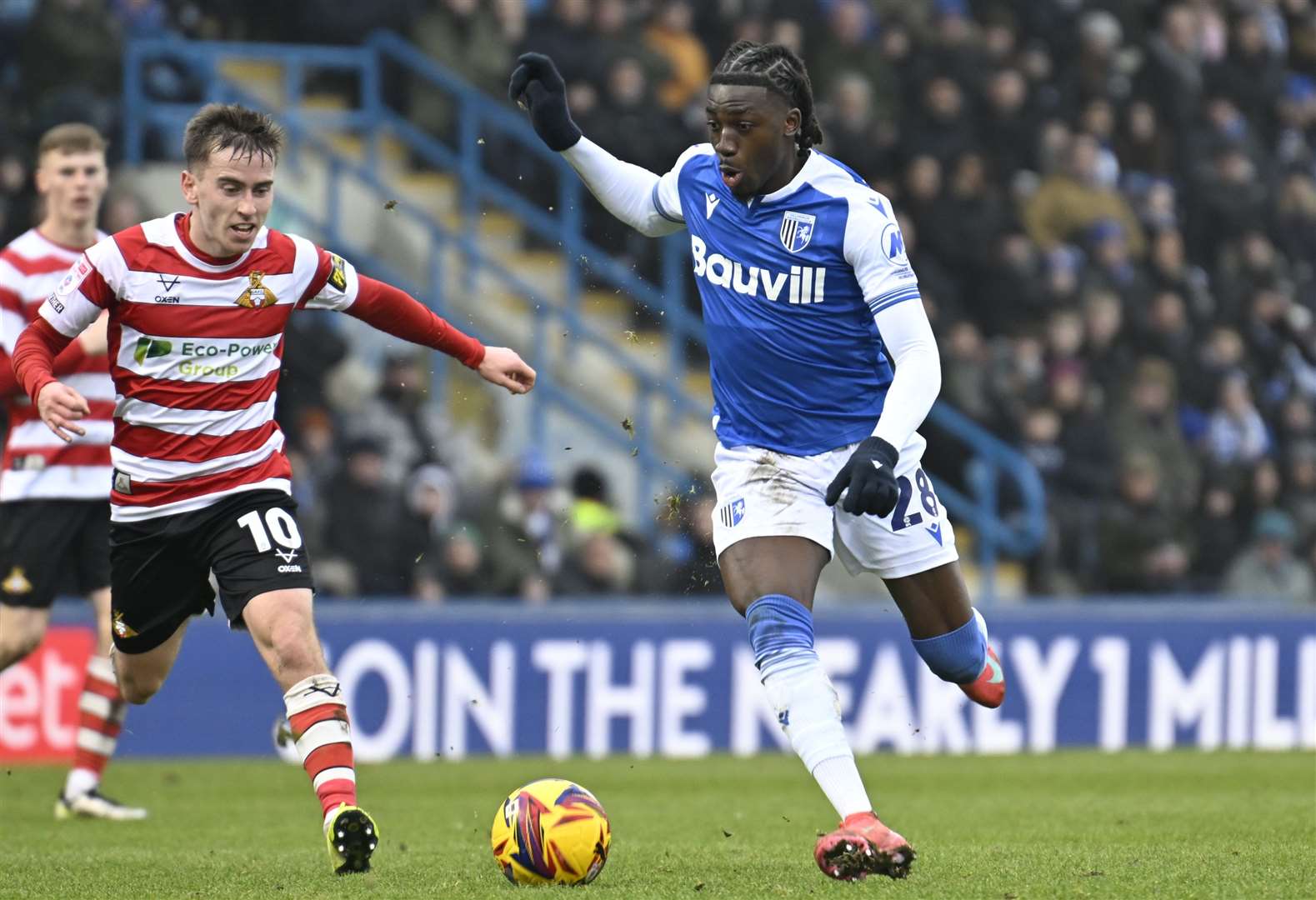 Asher Agbinone made his Gillingham debut on Saturday Picture: Barry Goodwin