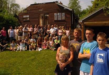 The fire-destroyed bungalow in Valley Lane, Culverstone