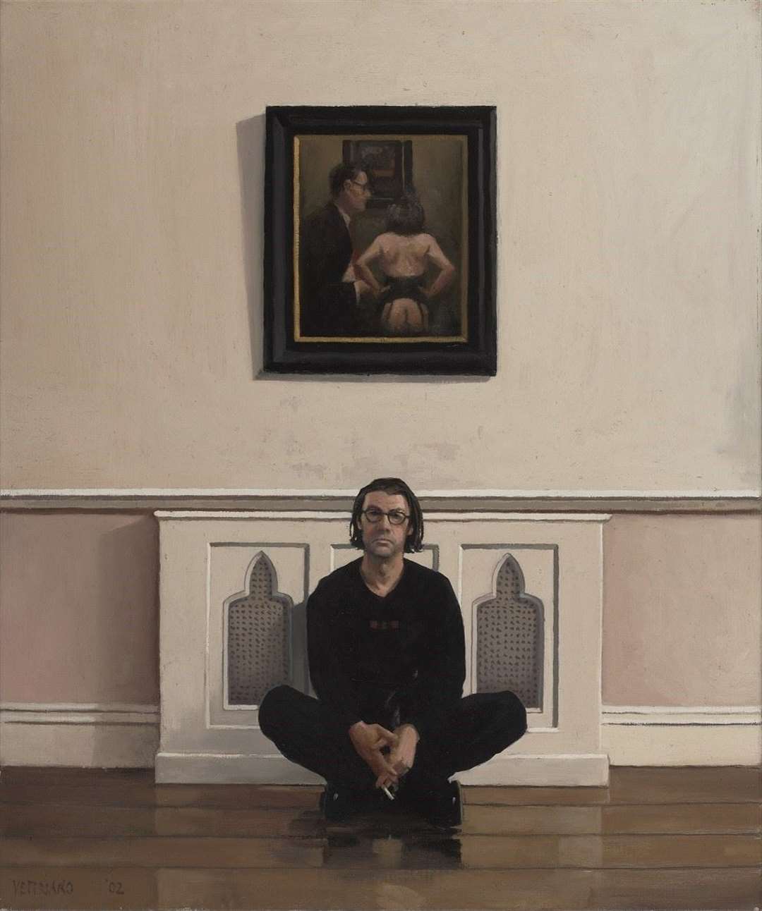 A self portrait features among the works in the exhibition (Jack Vettriano/PA)