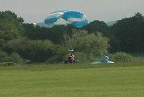 She landed safely. Picture: Shirley Ellis