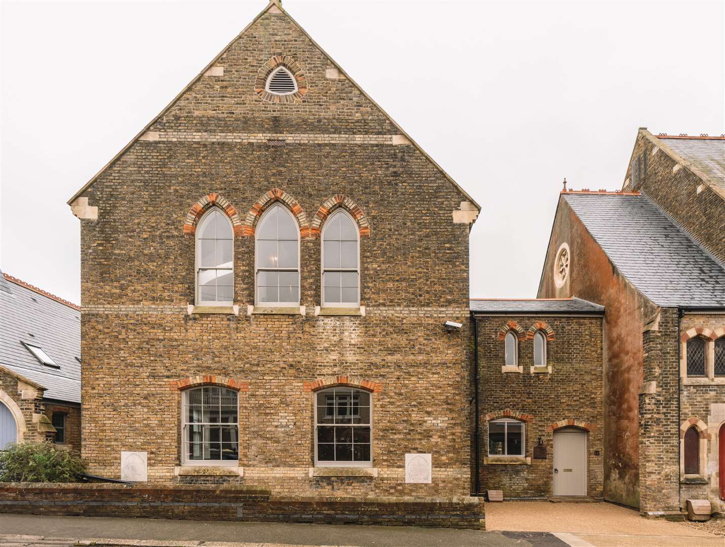 The Sunday School - next door to the church and converted by the same developers - has hit the market for £1,950,000. Picture: The Modern House / Emily Marshall