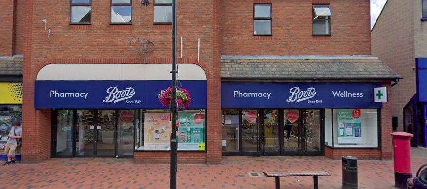 The three Romanians targeted two Boots stores including this one in Tonbridge High Street. Picture: Google