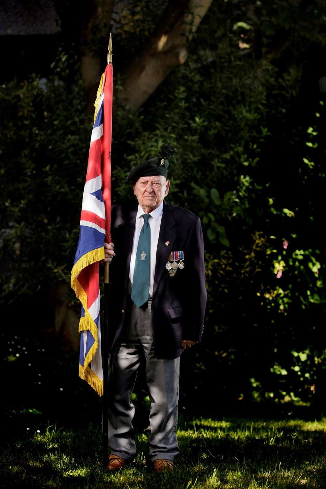 George Horner said he remembers marching past Winston Churchill (Liam McBurney/PA)