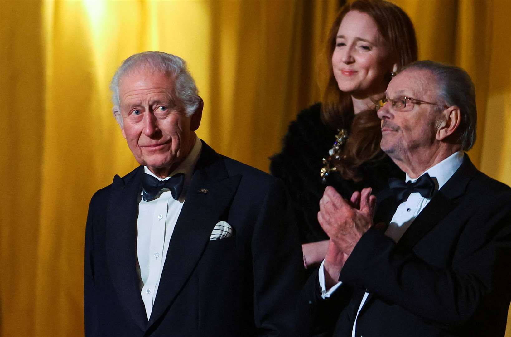 King Charles III arrives for the Royal Variety Performance at the Royal Albert Hall, London. (PA/Toby Melville)