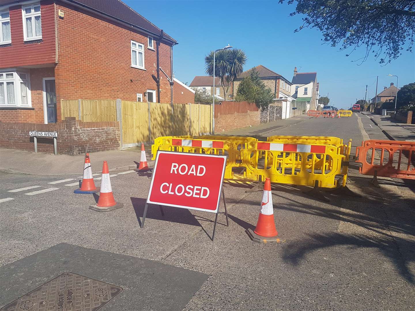 A sinkhole appeared yesterday