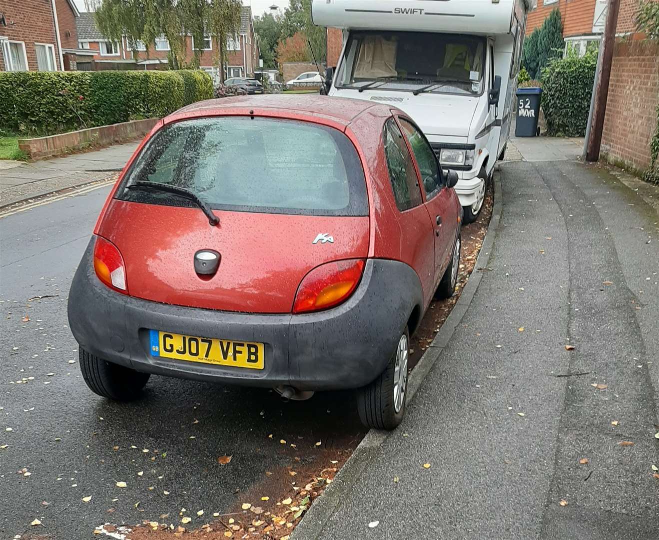 Mrs Caplan took a photograph of how her car was left when she was given the fine