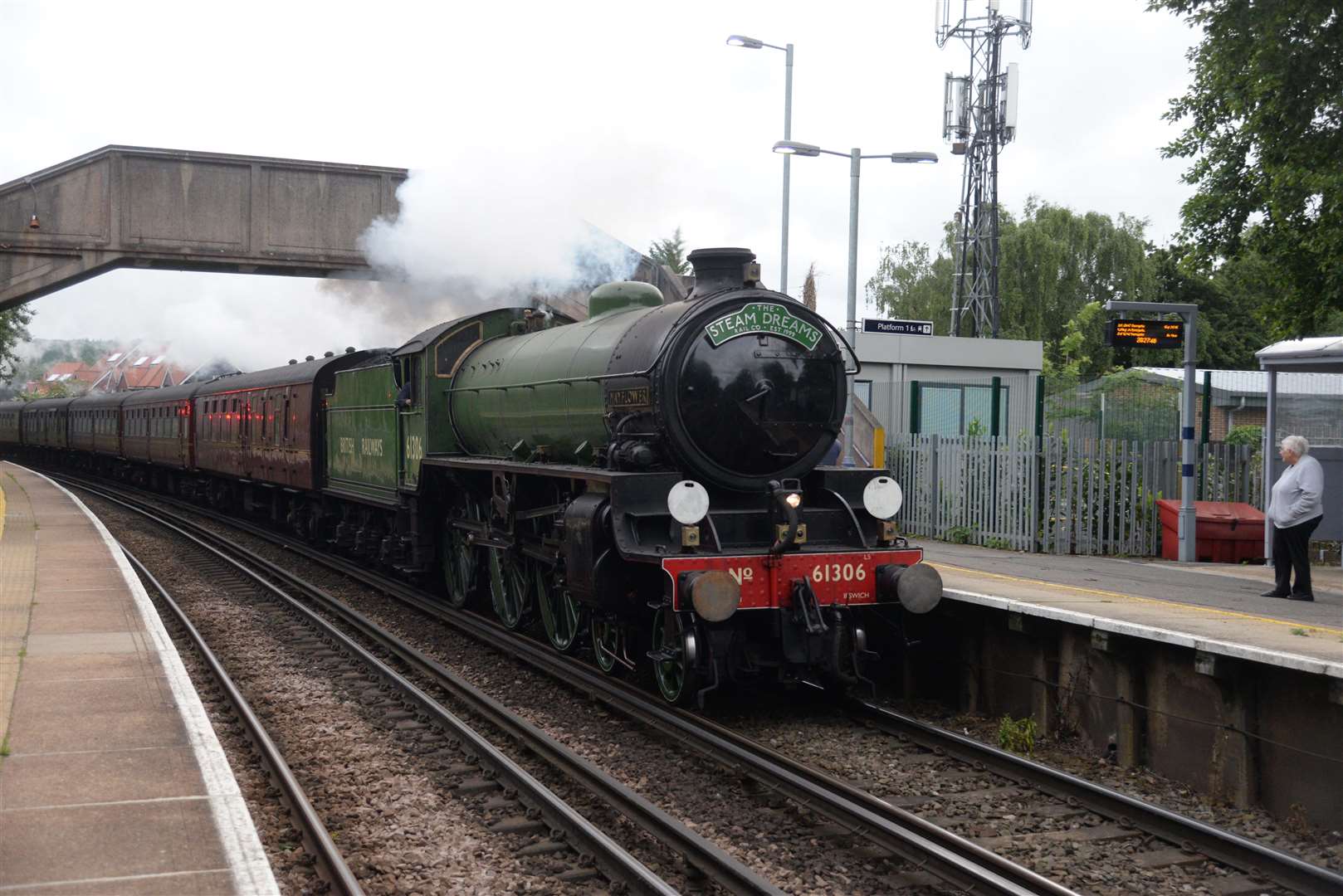 B1 class locomotive 'Mayflower' passes through Chilham earlier this year on a previous trip. Picture: Chris Davey