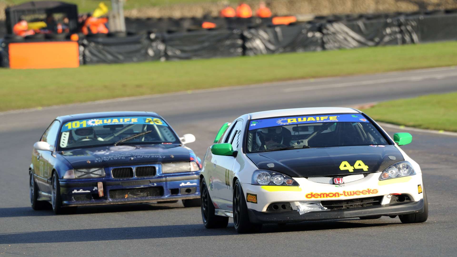 Birley beat the record in a Honda Integra. Picture: Simon Hildrew