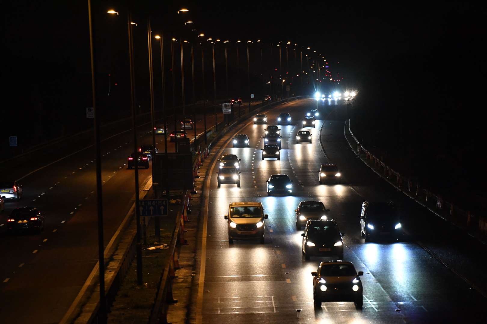 Cars on the M4 motorway leaving London (Stefan Rousseau/PA)