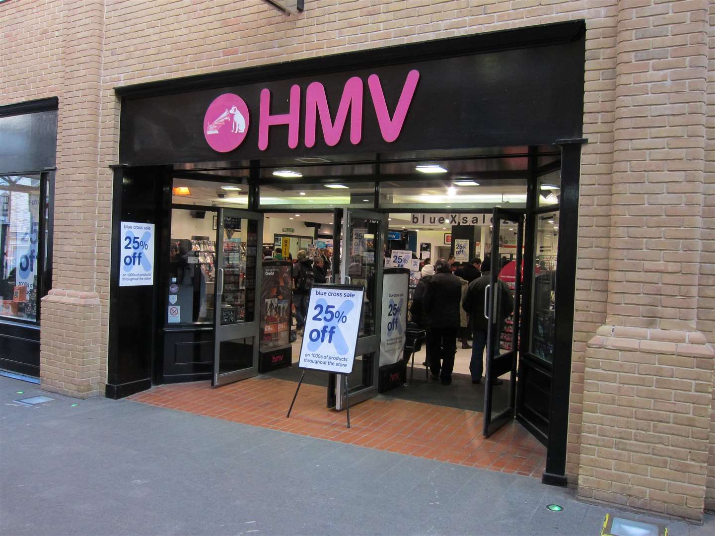 The HMV store in Canterbury