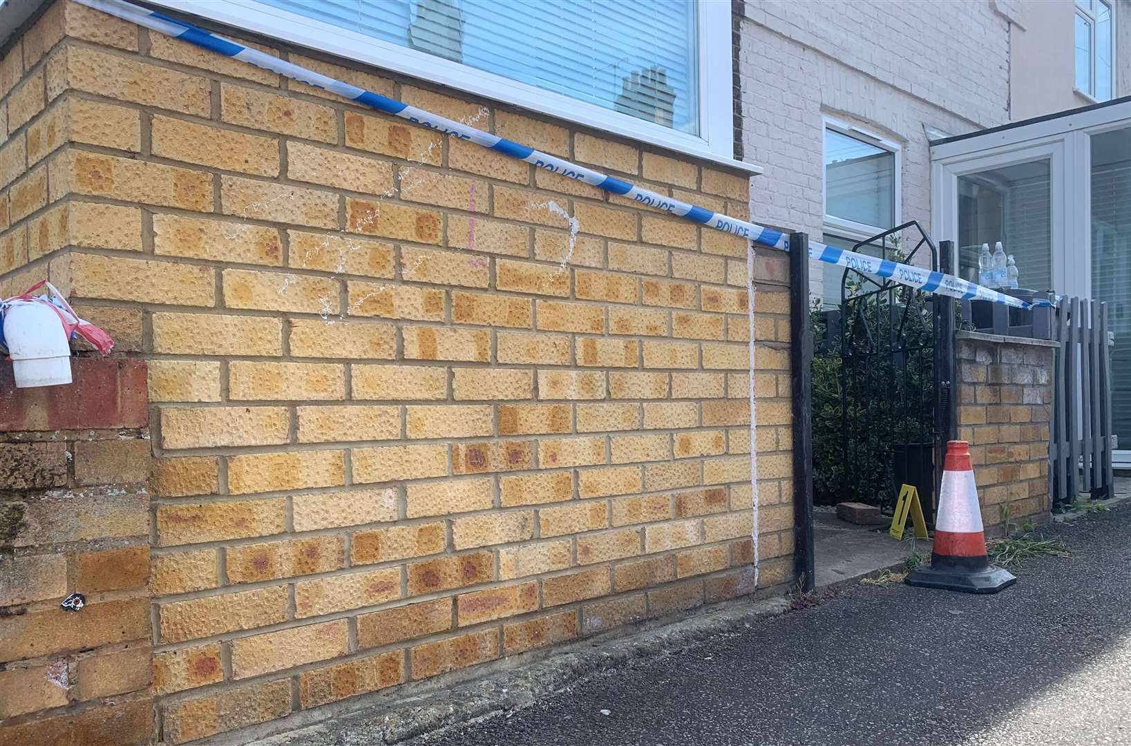 Police cordoned off a home after a house fire in Church Road, Swanscombe, last Wednesday. Picture: Gabriel Morris/KMTV