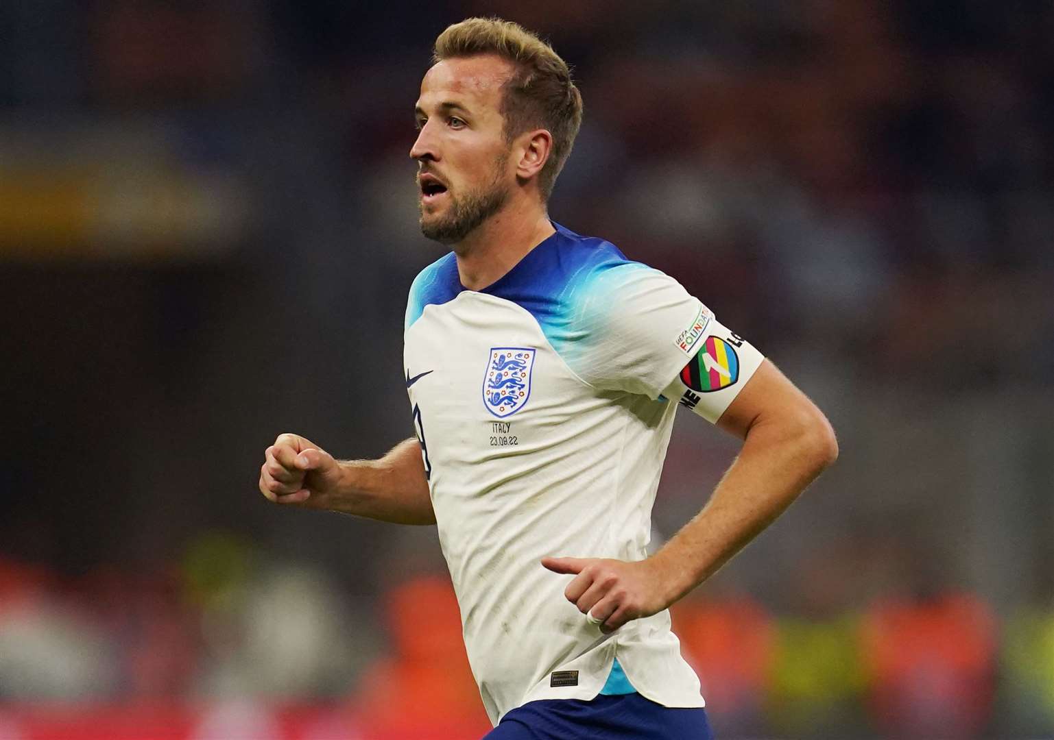 England’s Harry Kane was expected to wear the One Love armband (Nick Potts/PA)