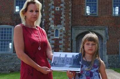 Author Christdeena Ellis, who spent three years writing about Shurland Hall, with daughter Amber Sue Ellis