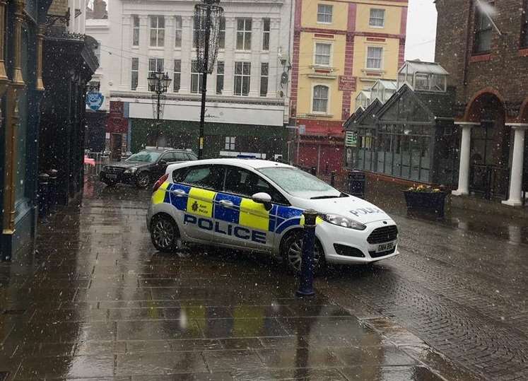 Guarding - Police at the scene on Saturday (1228358)