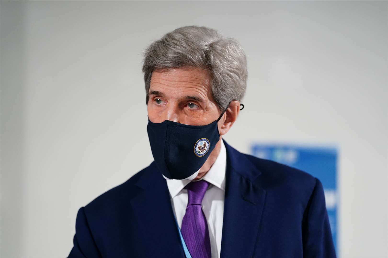 John Kerry attending the Cop26 summit in Glasgow (Jane Barlow/PA)