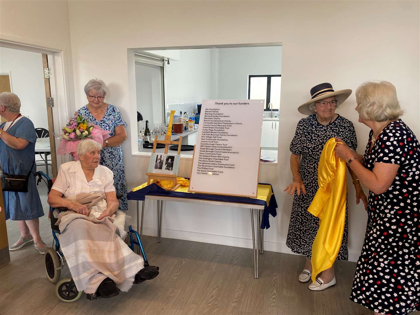 Pearl Wall, left, donated the land to PFCA who have christened it “Doris’s Pitch” in memorial to Pearl’s late friend Doris Knowler