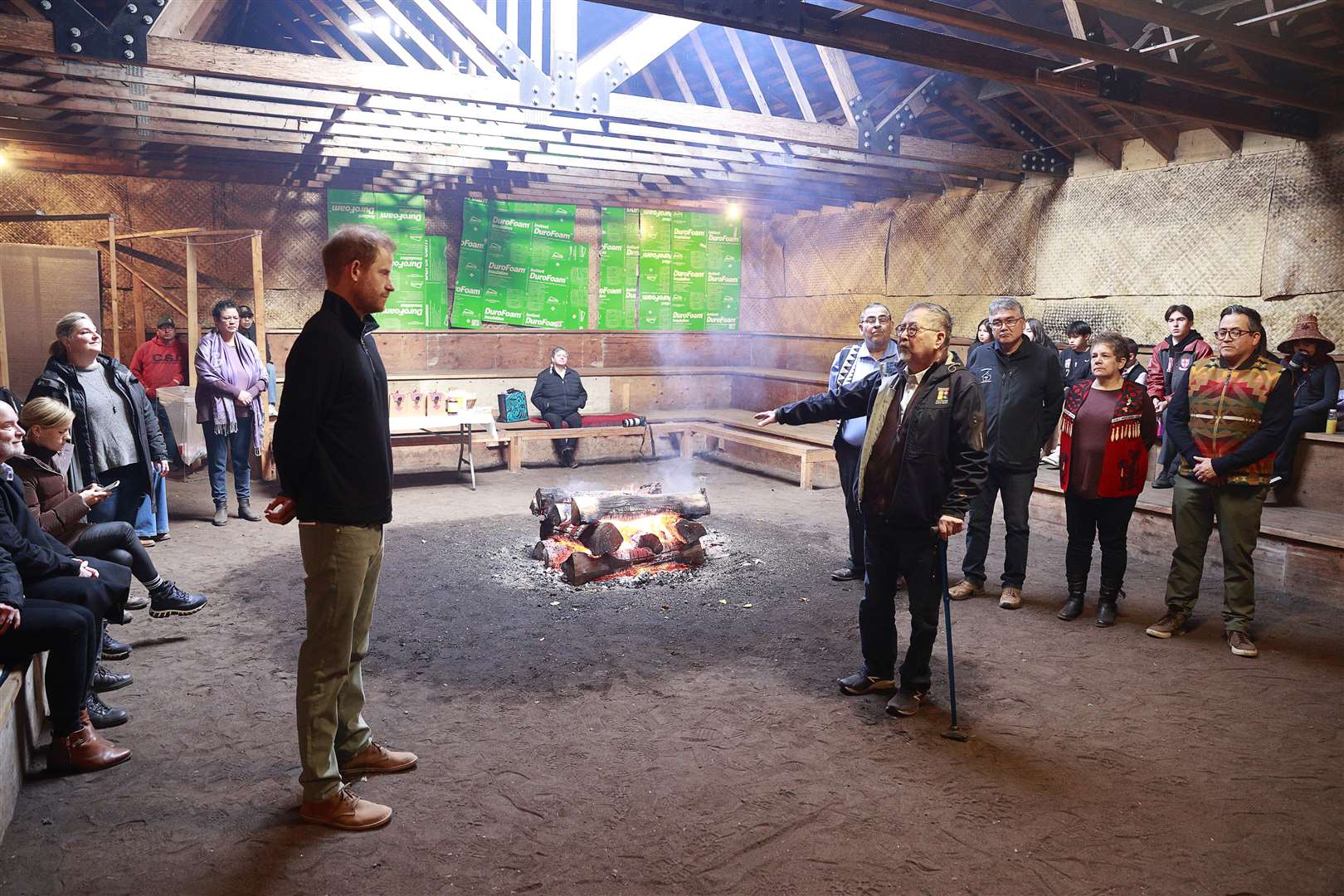 The Duke of Sussex visits the Musqueam Nation’s Little House in Vancouver ahead of the Invictus Games in 2025 (Invictus Games/PA)