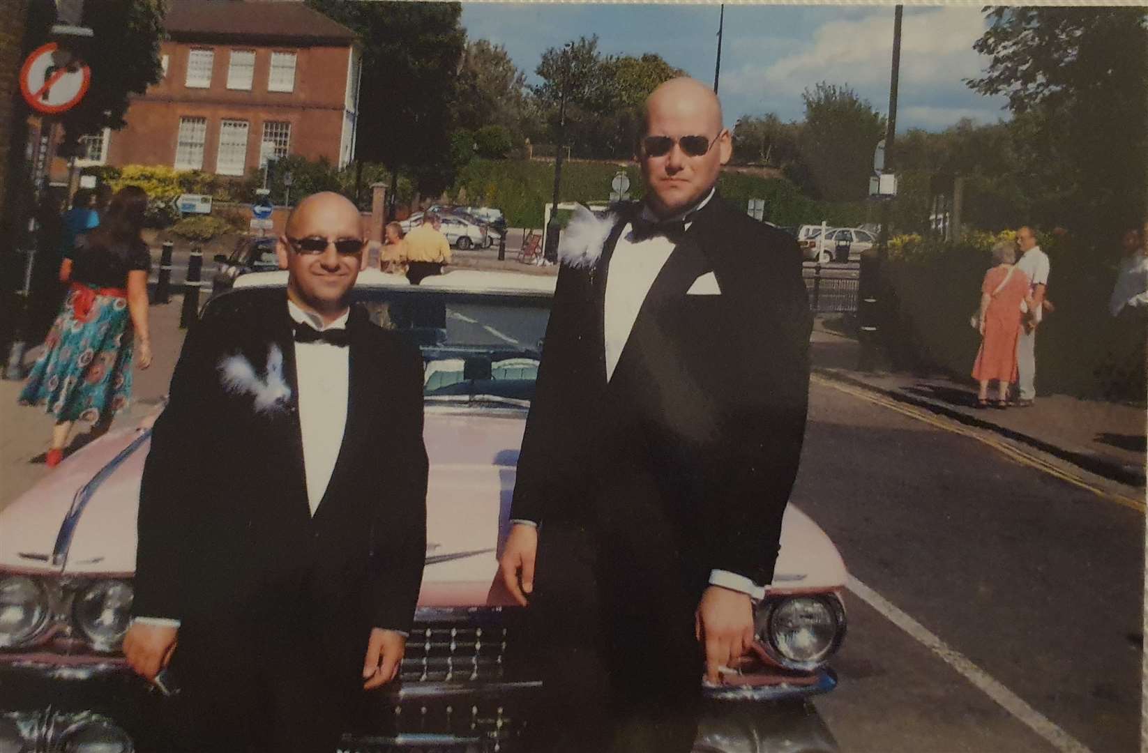 Garry Williams and Robert Fionda on their wedding day in 2009