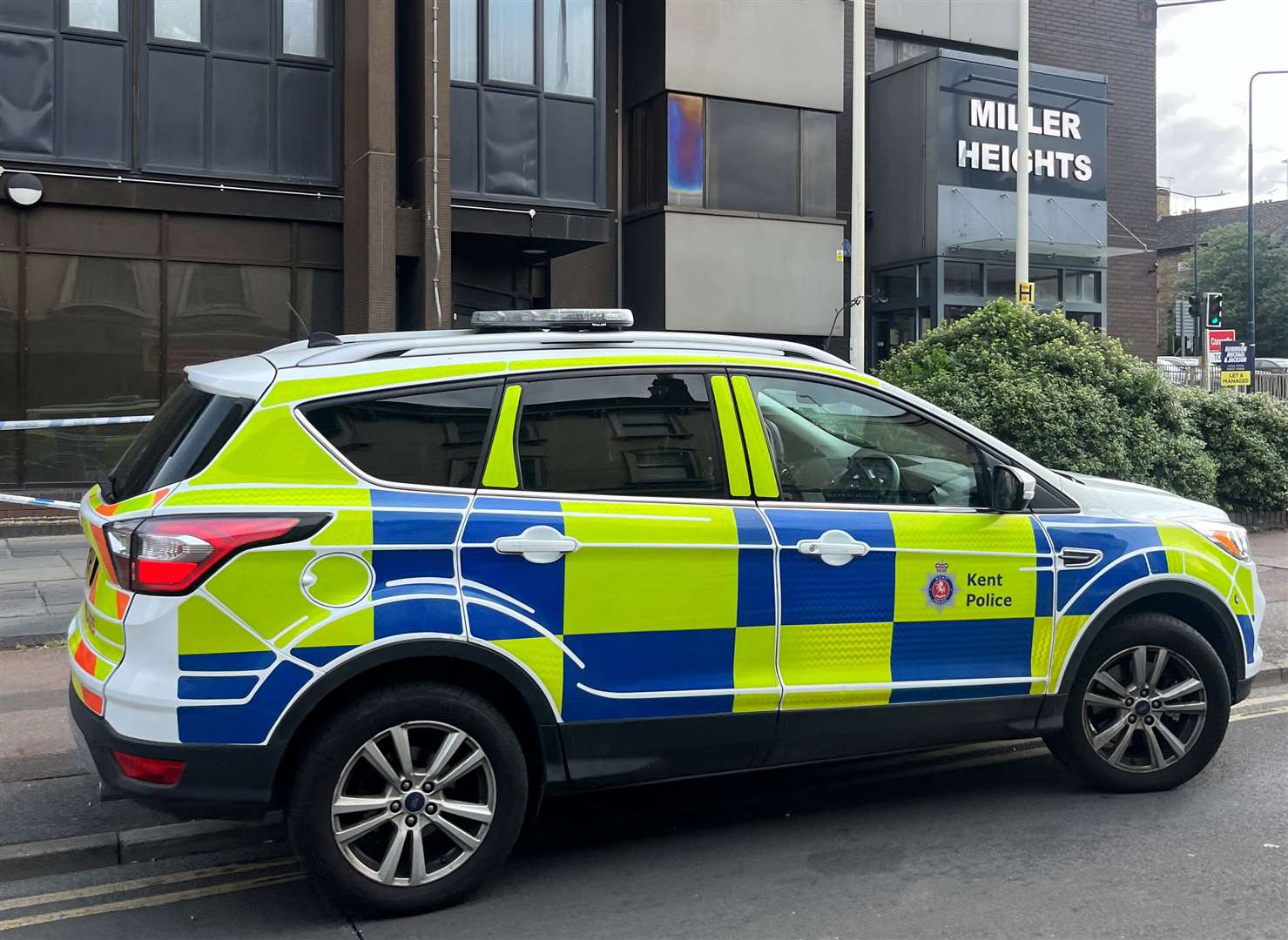 Miller Heights, in Lower Stone Street, Maidstone, was cordoned off after the attack on August 18, 2024