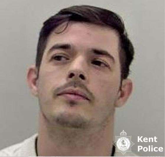 Sam Hawkins was jailed for two years. Picture: Kent Police
