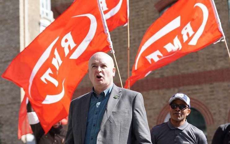 RMT general secretary Mick Lynch (Stefan Rousseau/PA)