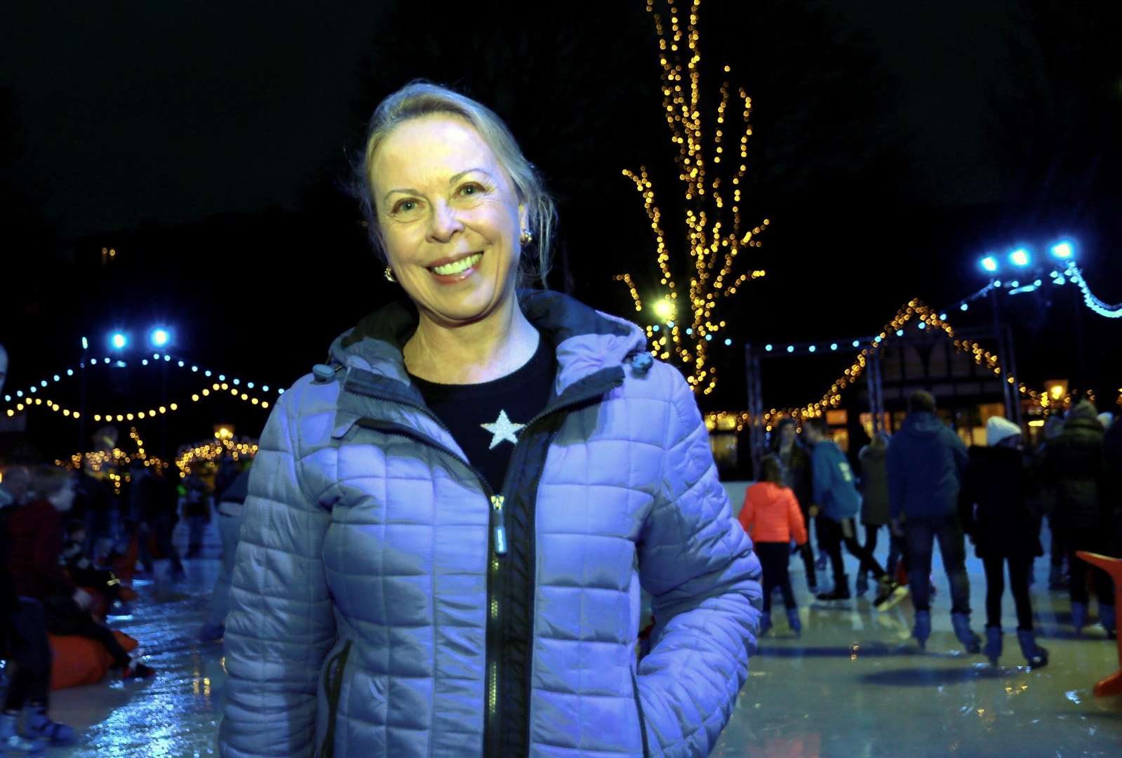 Jayne Torvill visited the ice rink in Tunbridge Wells