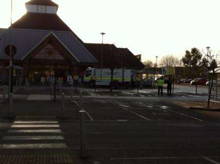 Morrisons supermarket evacuated after suspicious package reported.