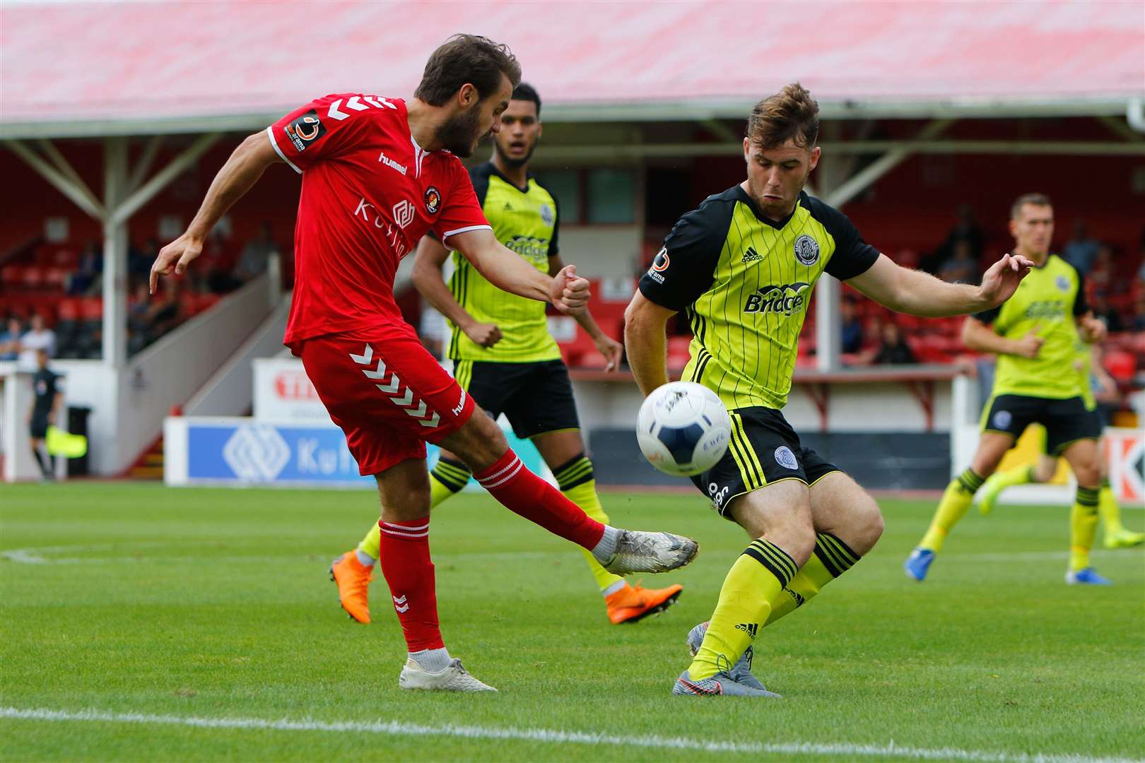 John Goddard in action against Aldershot Picture: Andy Jones