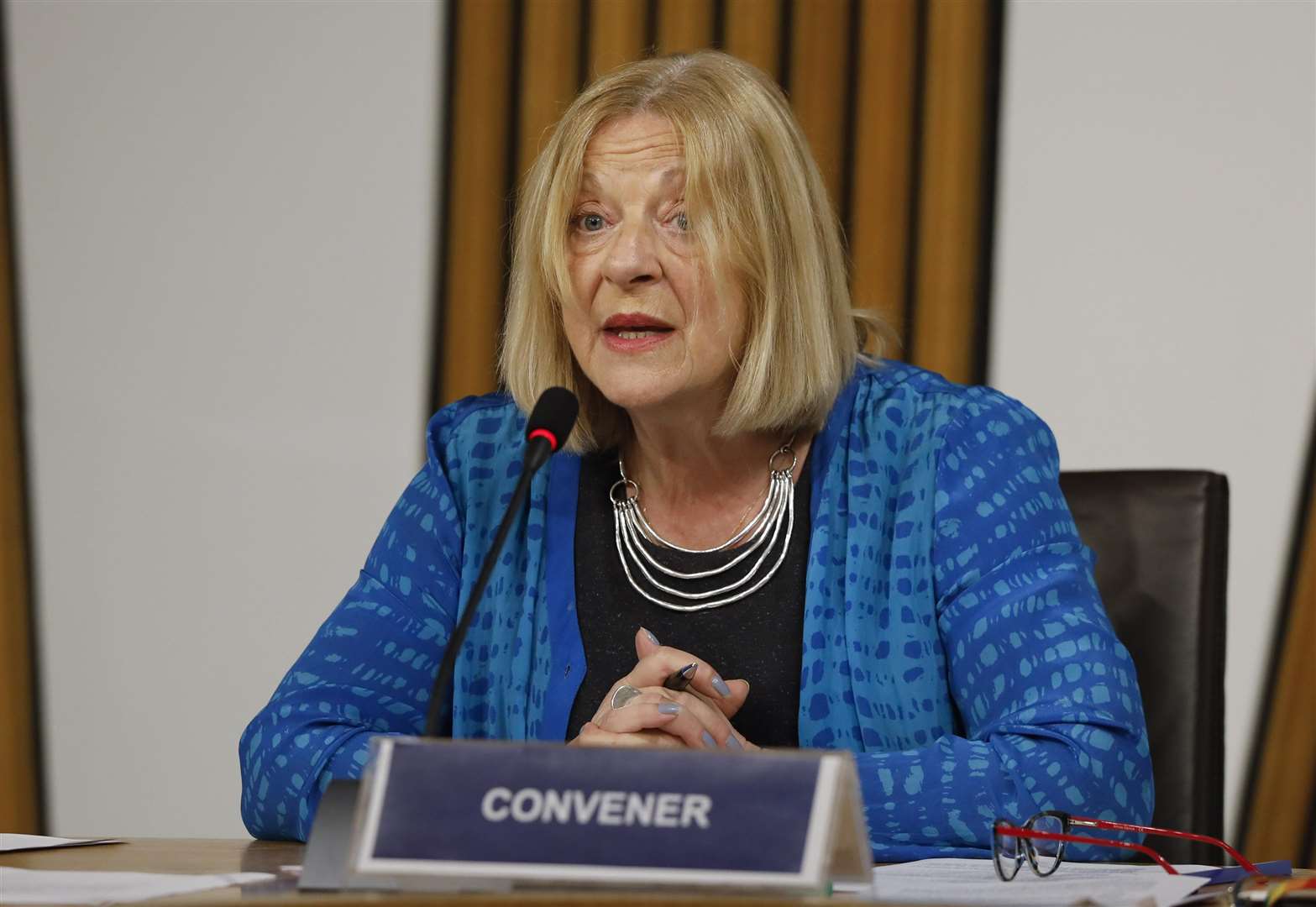 Committee convener Linda Fabiani has previously sought clarity from Mr Murrell on his evidence (Andrew Cowan/Scottish Parliament/PA)