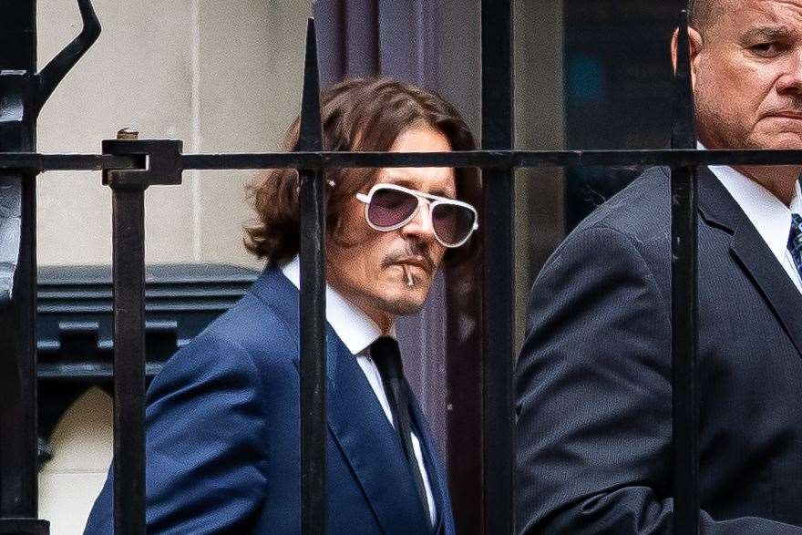 Actor Johnny Depp at the High Court in London (Aaron Chown/PA)