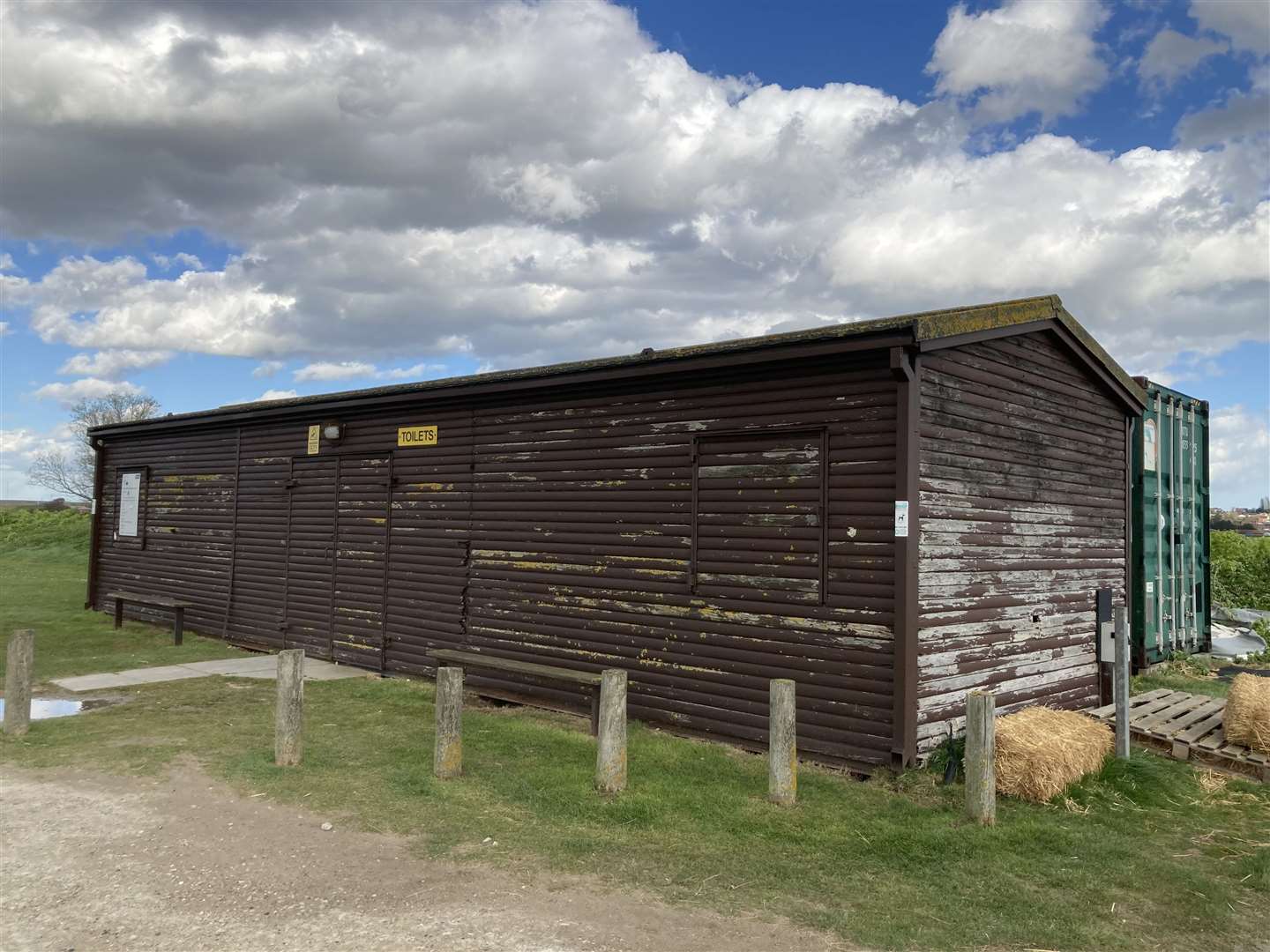 The toilet block