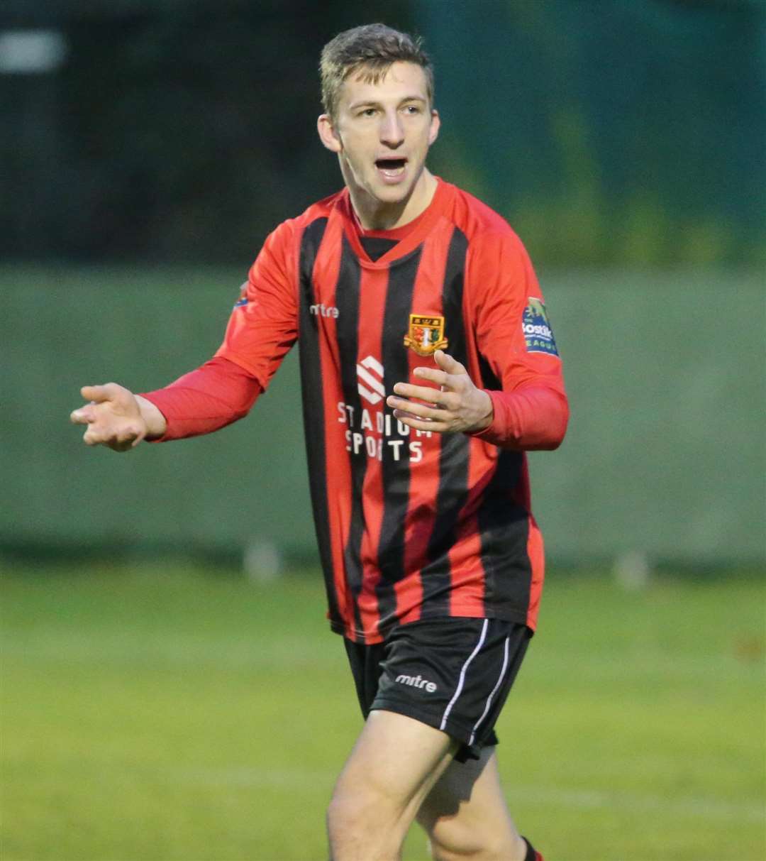 Sittingbourne striker Kane Rowland Picture: John Westhrop