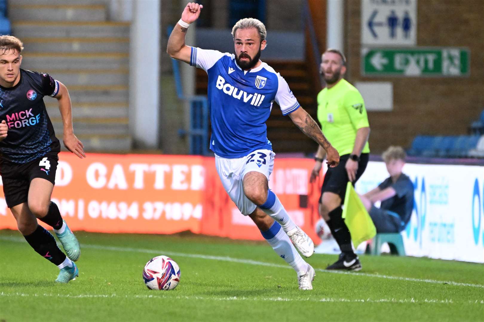 Bradley Dack back in action for Gillingham Picture: Barry Goodwin