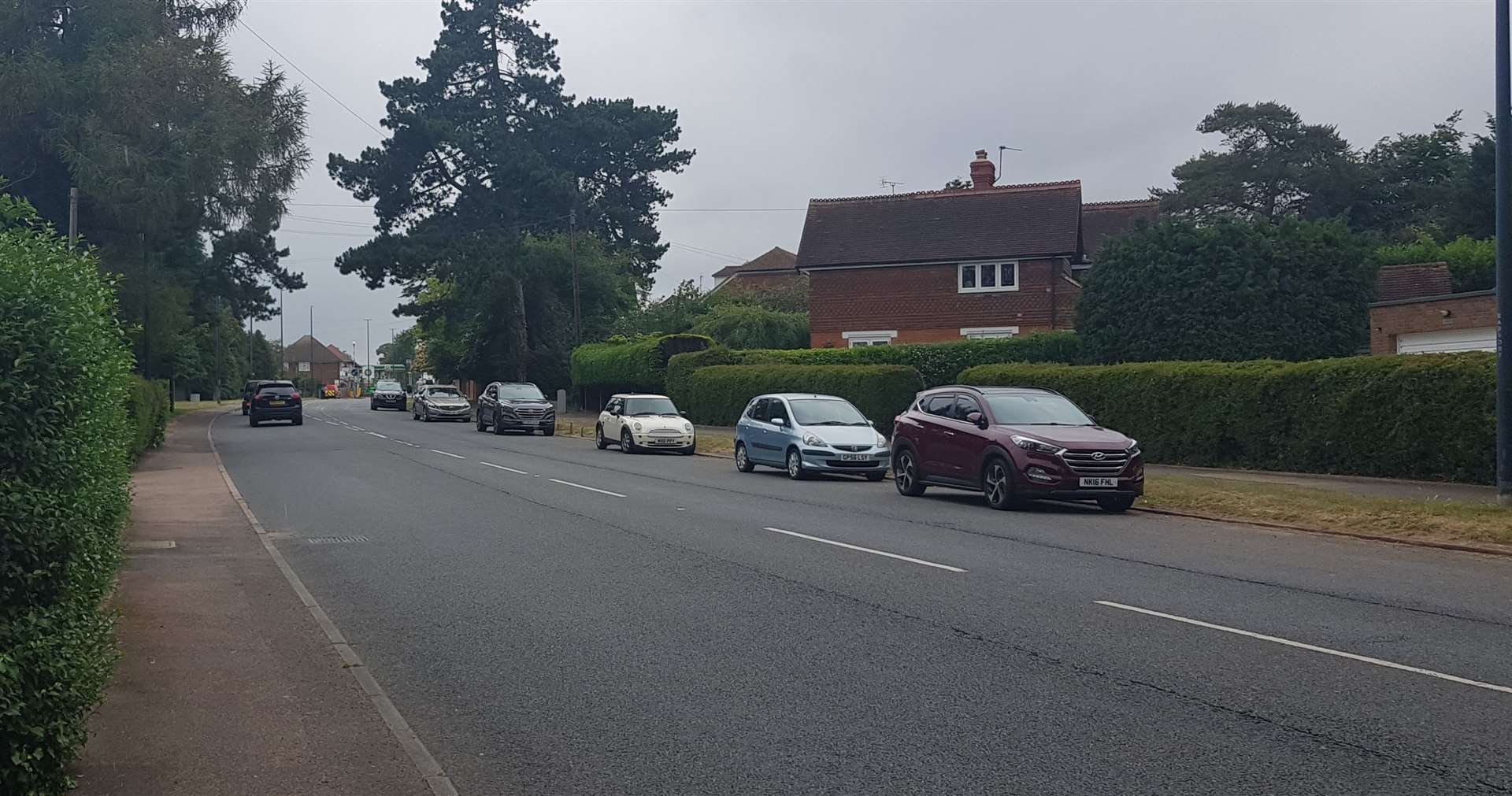 Ashford Road, A20, Bearsted near the Woodland Trust