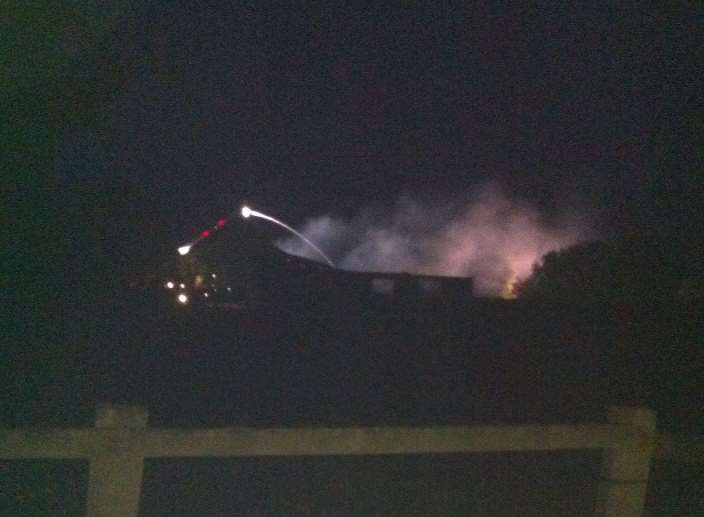 Crews had the blaze under control by midnight. Picture: Rachel McCombie