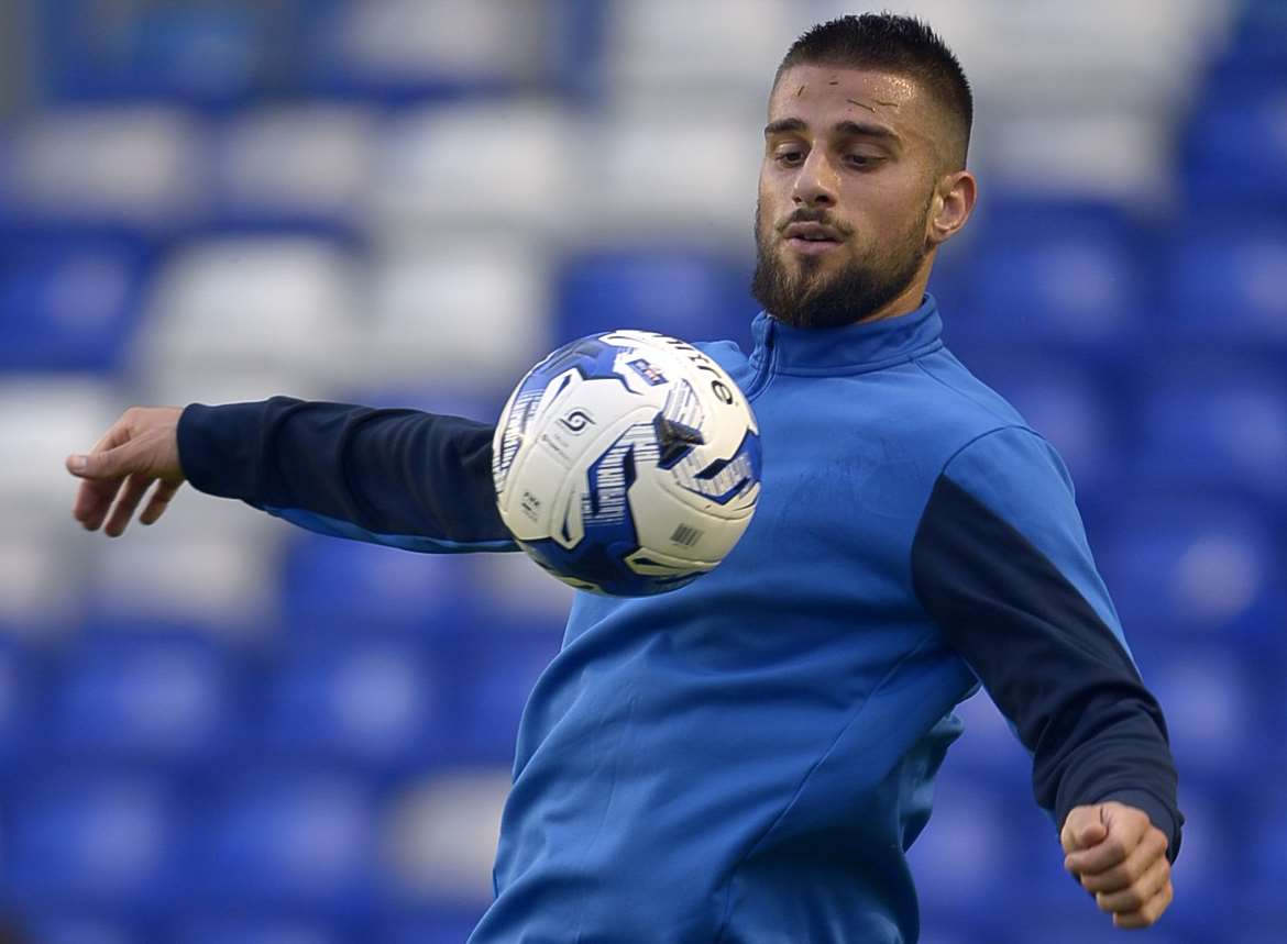 Max Ehmer made his first appearance of the season at Birmingham in the League Cup. Picture: Barry Goodwin