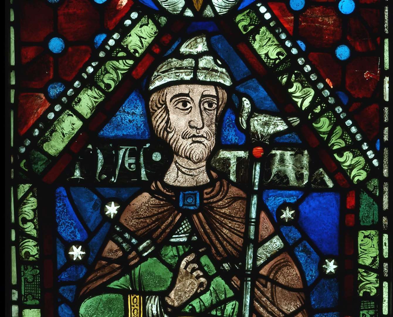 A window depicting the prophet Nathan is one of four panels thought to date to between 1130 and 1160. Picture: Chapter of Canterbury Cathedral